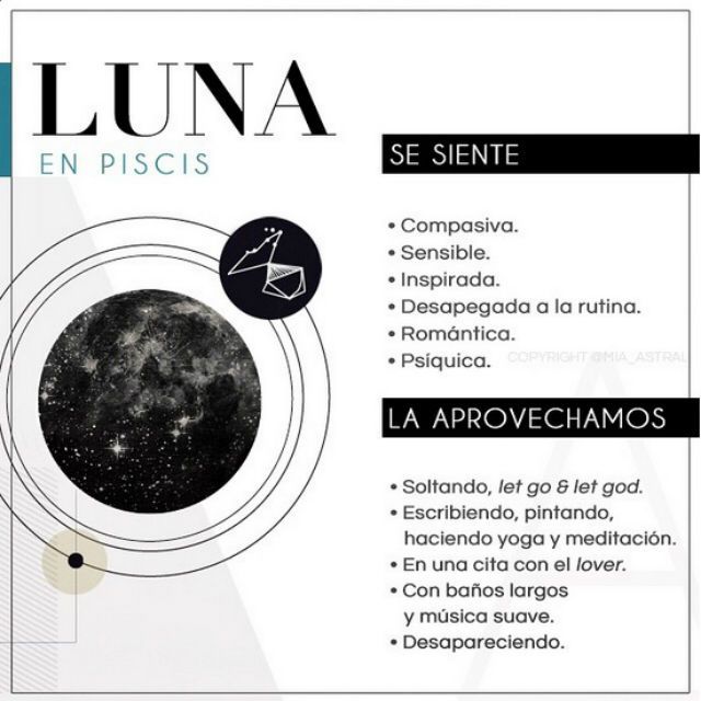 Energía de la Luna en Piscis Mia Astral clases en línea de