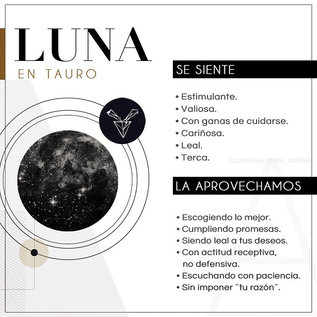 Energía de Luna en Tauro Mia Astral clases en línea de Astrología y