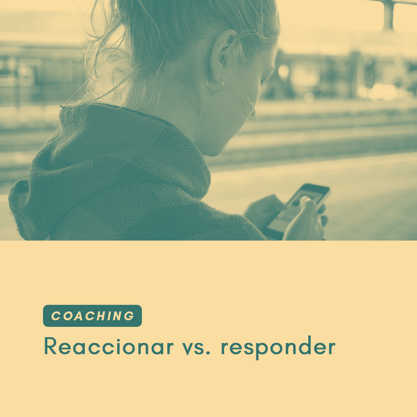 reaccionar vs responder