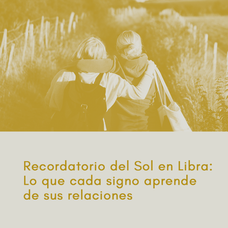 Recordatorio del Sol en Libra