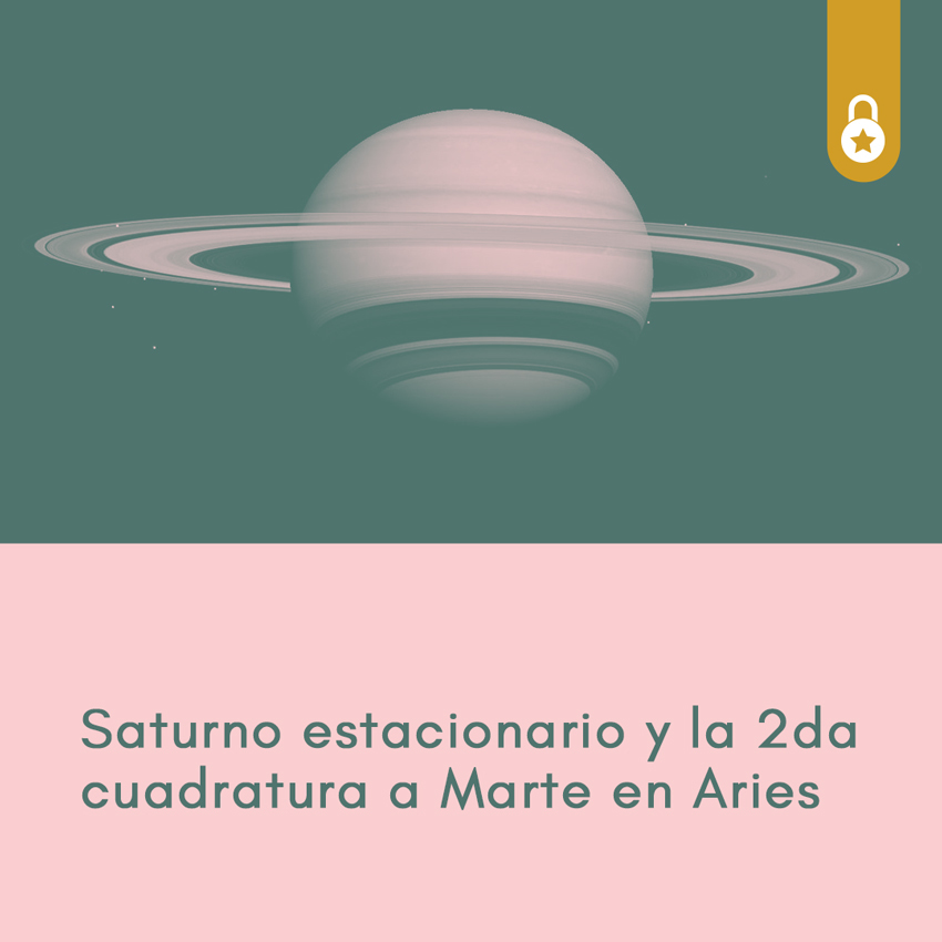 Saturno estacionario