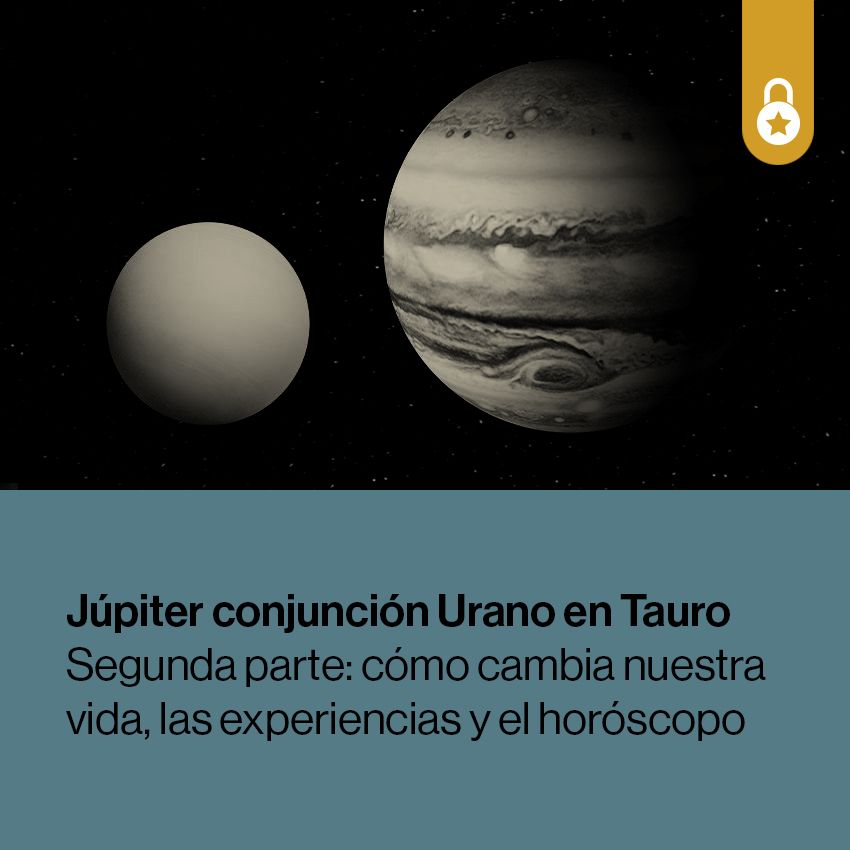 Portada de la clase Júpiter conjunción Urano en Tauro