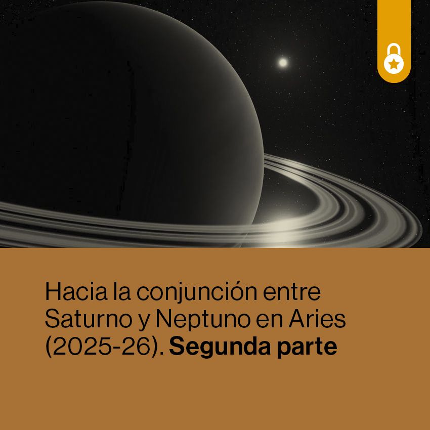 Portada conjunción entre Saturno y Neptuno. Segunda parte