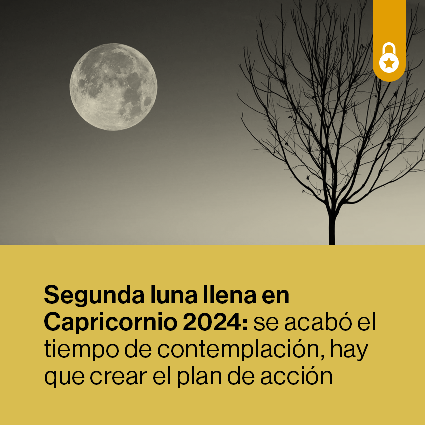 Portada segunda luna llena en Capricornio 2024