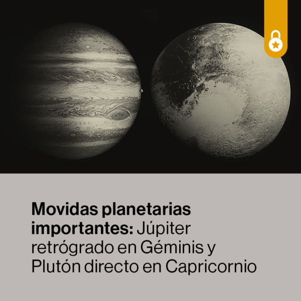 Portada Júpiter retrógrado en Géminis y Plutón directo en Capricornio