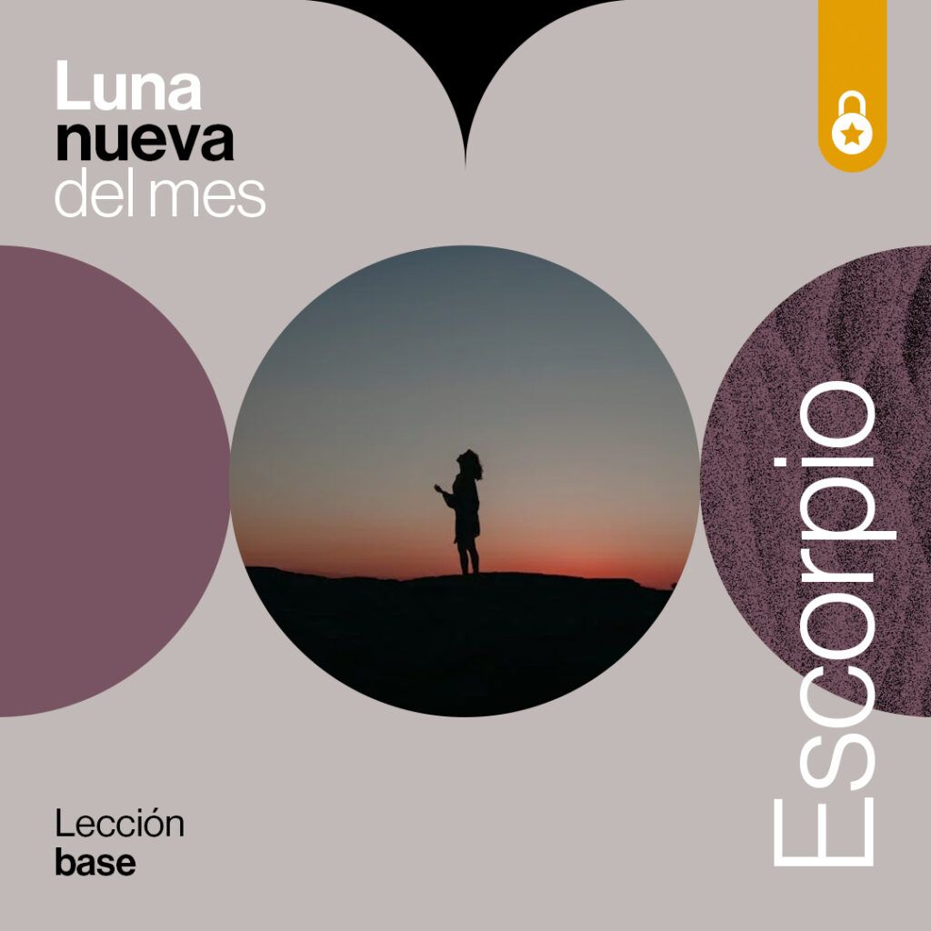 Portada luna nueva en Escorpio 2024 - base