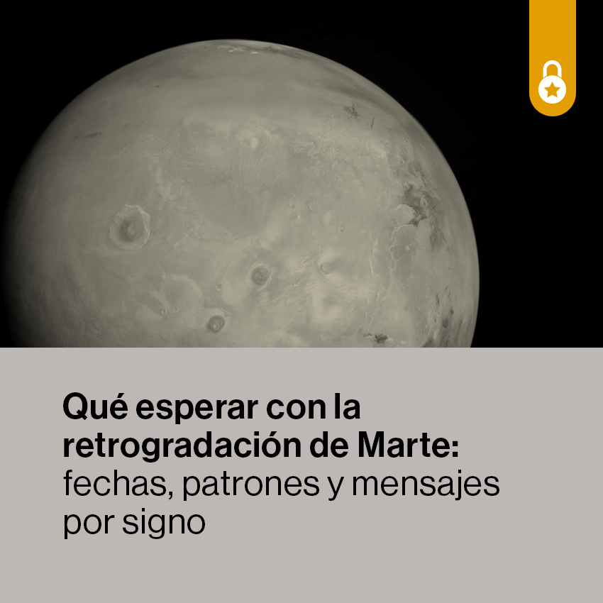 Portada que esperar con la retrogradación de Marte