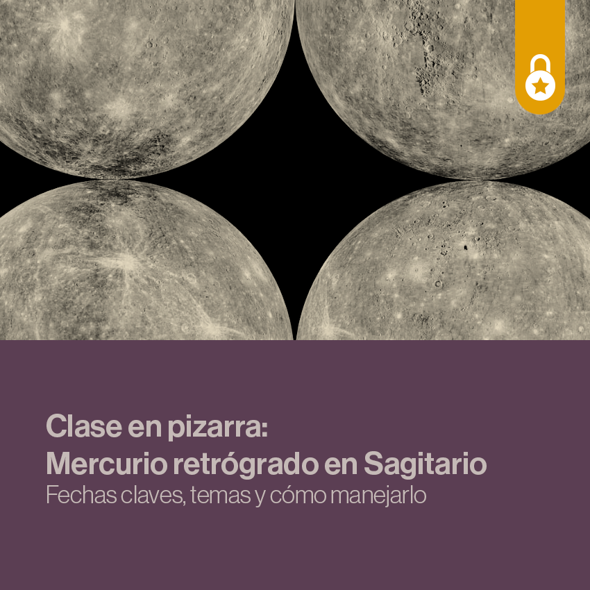 Portada pizarra Mercurio retrógrado en Sagitario