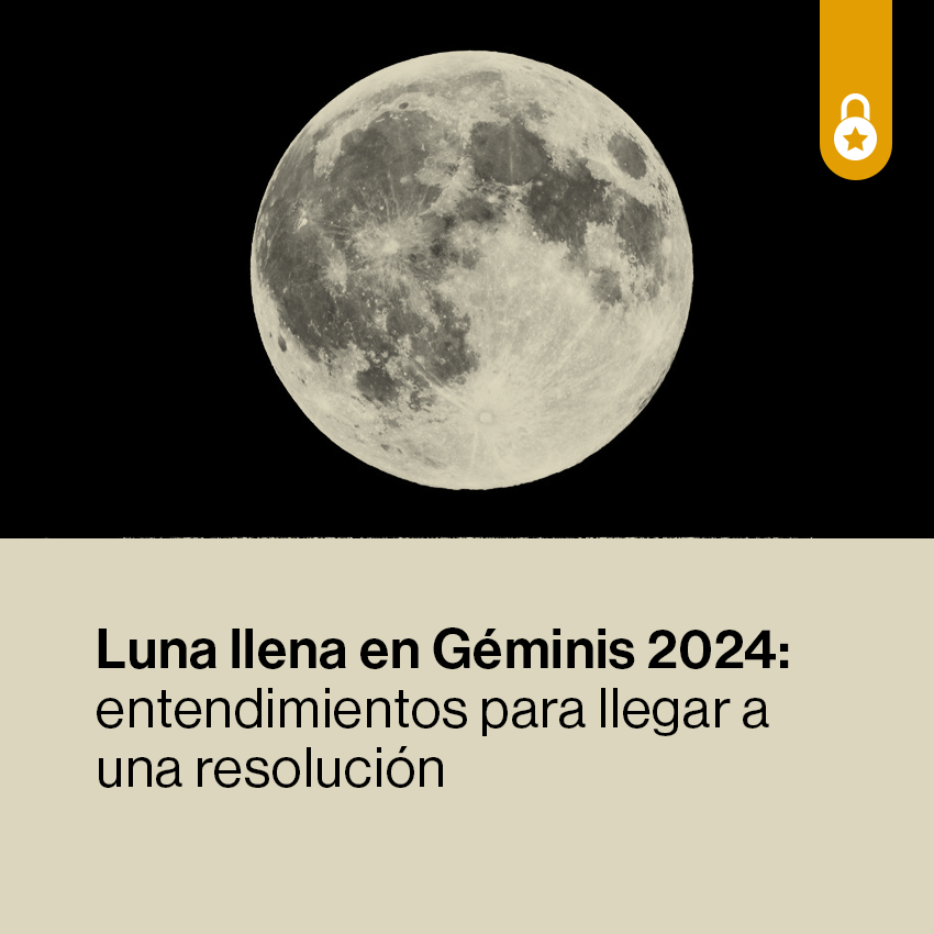 Portada luna llena en Géminis 2024