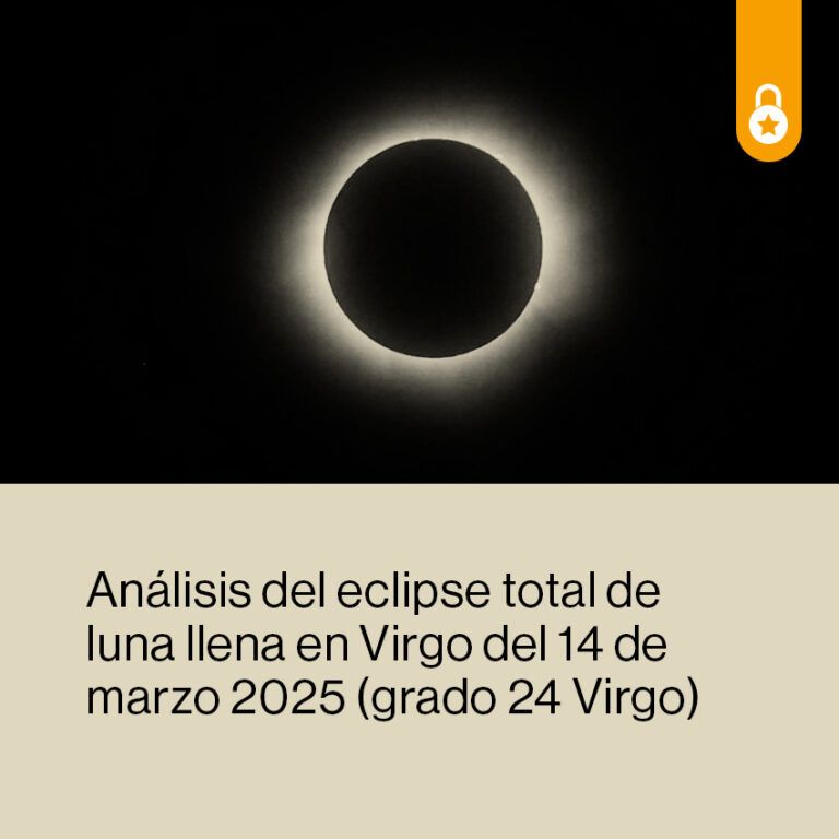 Análisis del eclipse total de luna llena en Virgo 2025 - Mia Astral ...