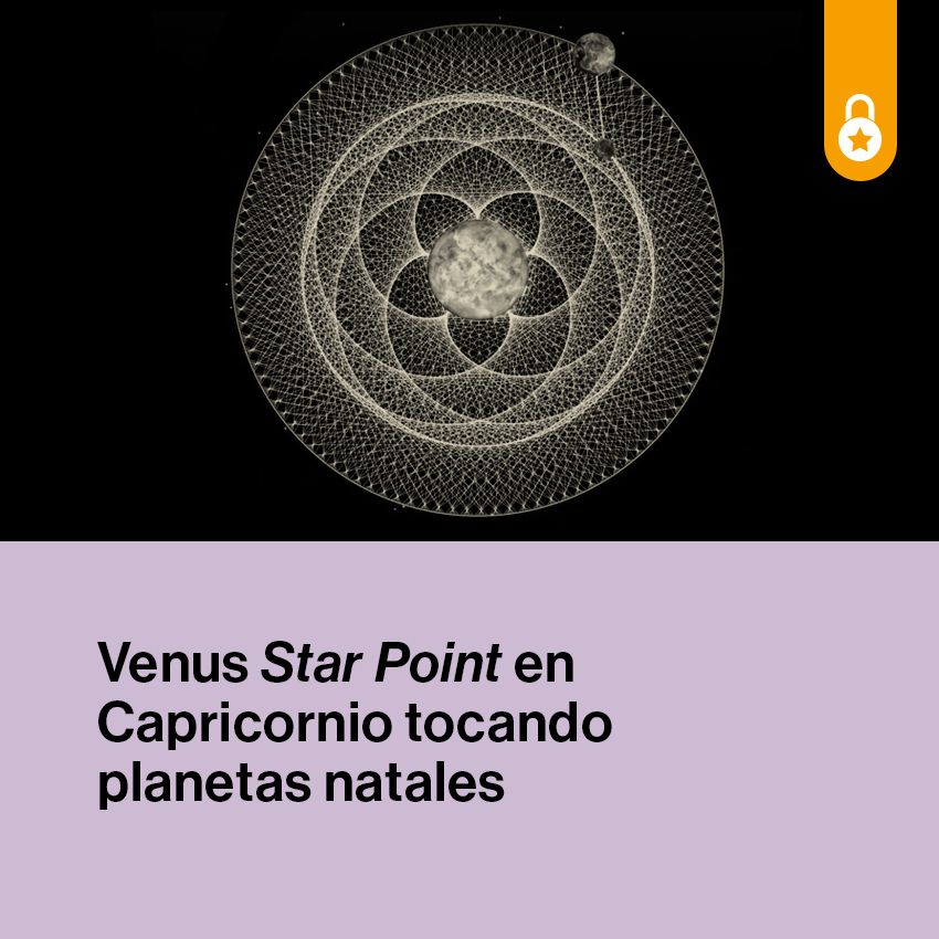 Portada Venus Star Point en Capricornio tocando planetas natales