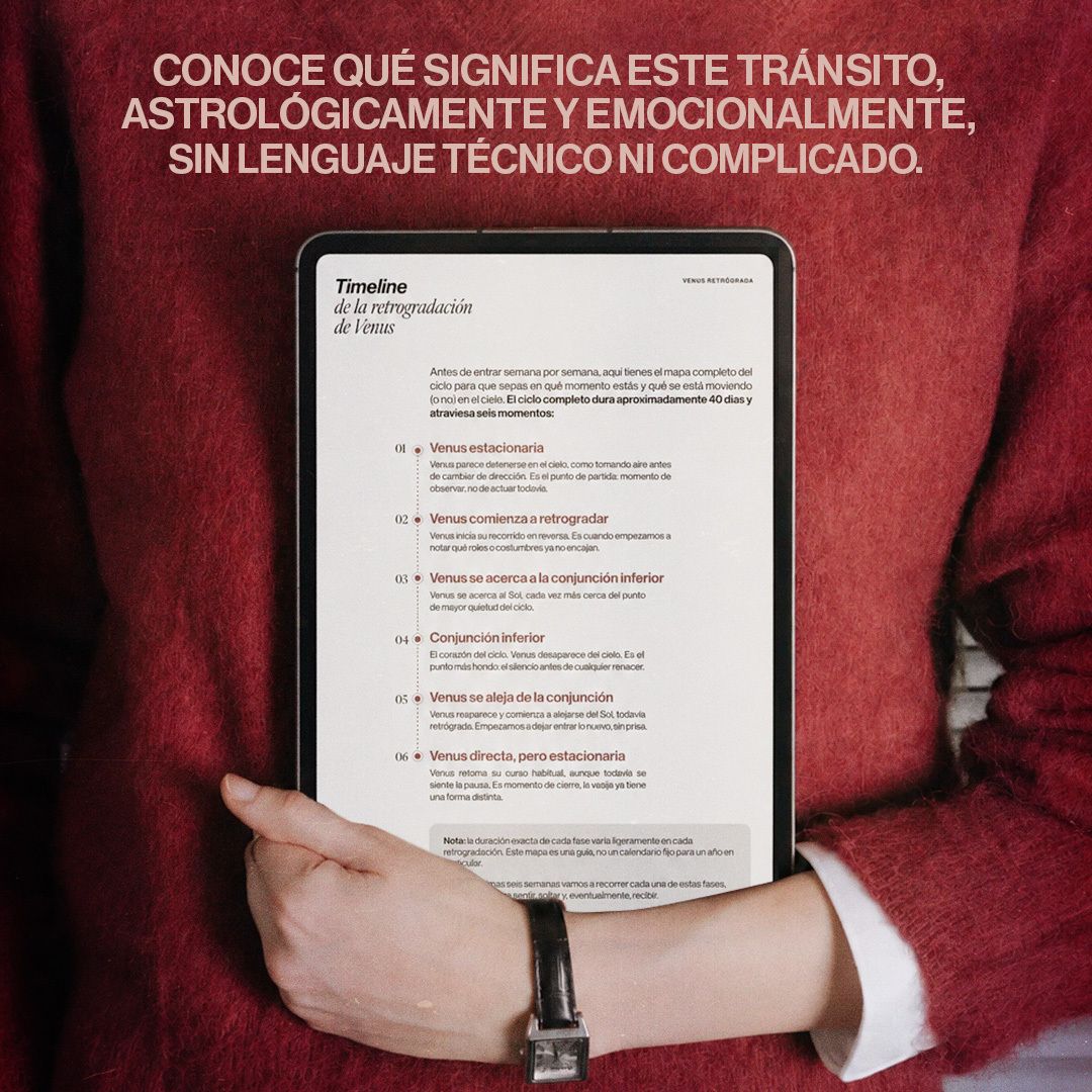 Venus retrógrada: hacer menos para ser más - Imagen 3