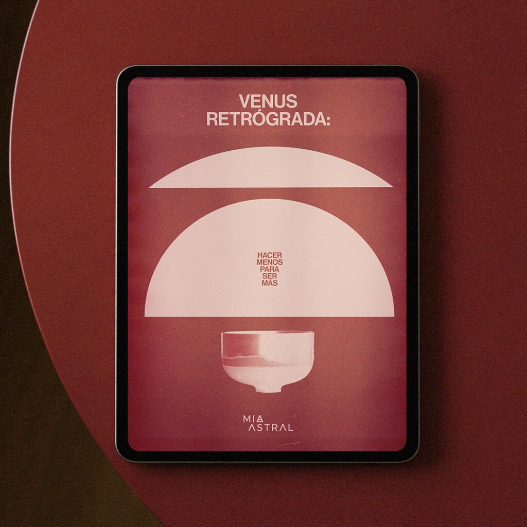 Portada de la guía atemporal de Venus retrógrada: Hacer menos para ser más