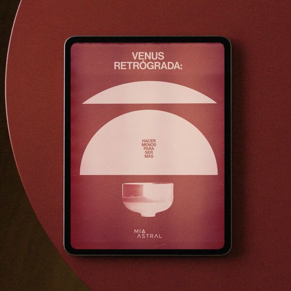 Portada de la guía atemporal de Venus retrógrada: Hacer menos para ser más