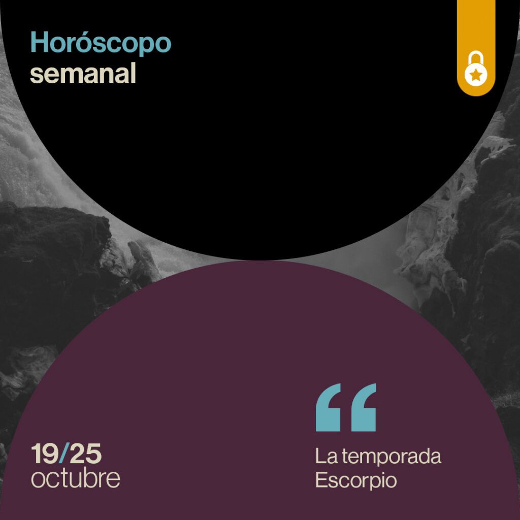 Portada Horóscopo de la semana: la temporada Escorpio