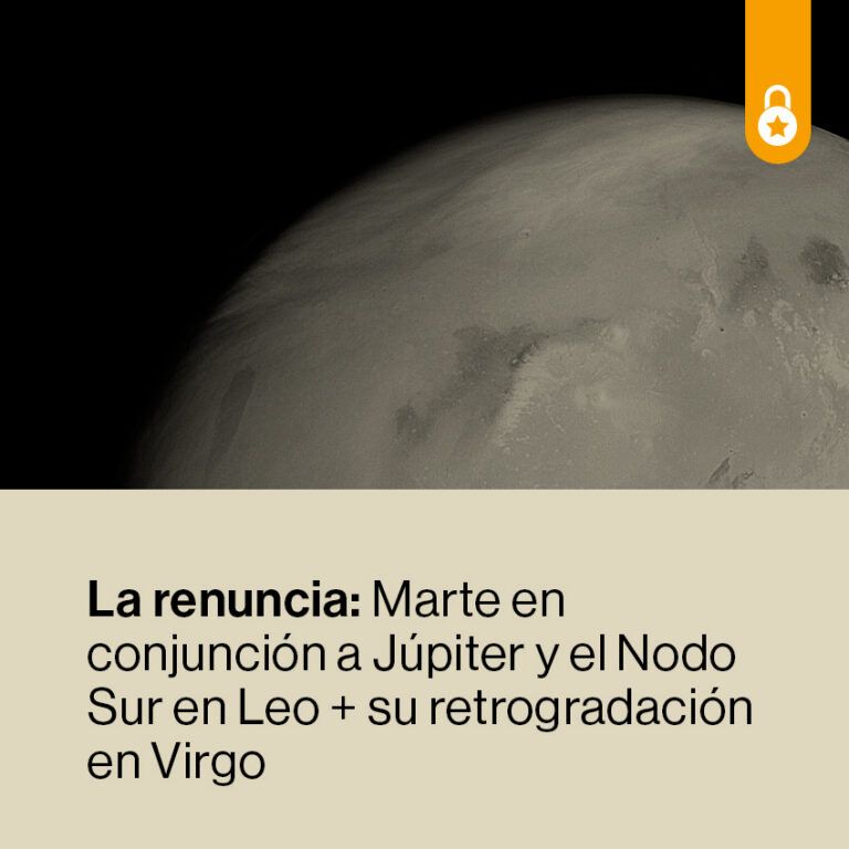 Portada Marte en conjunción a Júpiter y el Nodo Sur en Leo
